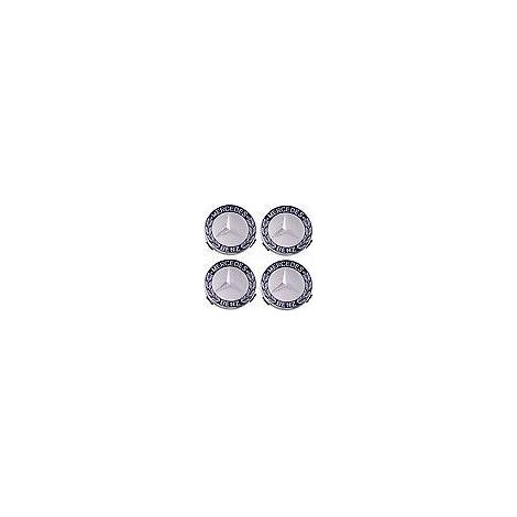 Enjoliveur 4 pièces pour Mercedes Benz 75mm - Bleu (1/5)