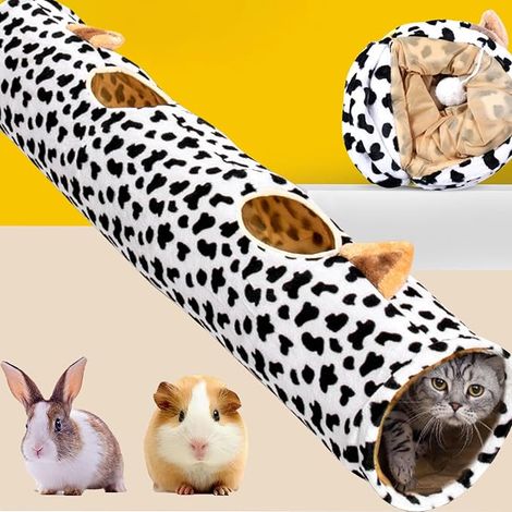 Cat Tunnel Toy - Rattle Paper, Puppies, Indoor and Outdoor (120cm) (1/3)