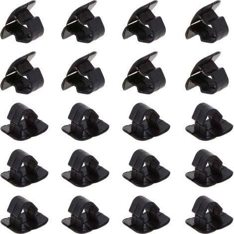 20 PCS Capot de Voiture Isolation Pad Support Clip Auto Capot en Plastique Boucle de Fixation Retenue, Isolation Thermique et Acoustique Disponible (1/4)