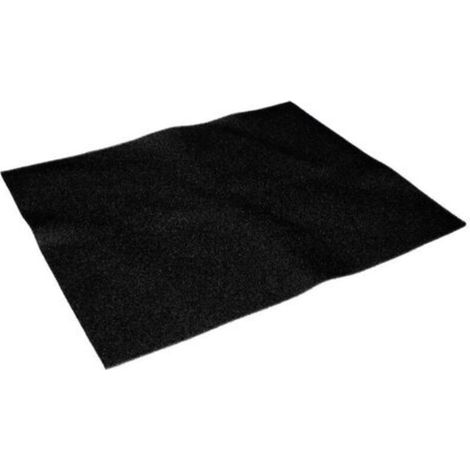 Filtro universale a carboni attivi per cappe da cucina - 500 x 400 x 3 mm, nero