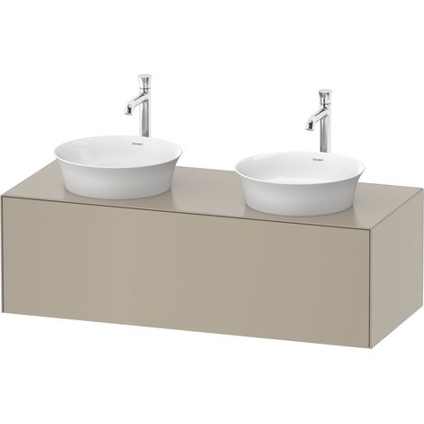 Duravit White Tulip, meuble sous-lavabo mural, largeur 1300 x