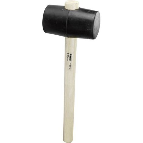 Mazza in gomma kwb 445095 testa gomma manico legno