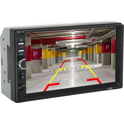 Autoradio 7 pouces Double Din Bluetooth Écran Tactile Haute Définition MP5 Multimédia GPS Caméra Recul pour Voiture (1/5)