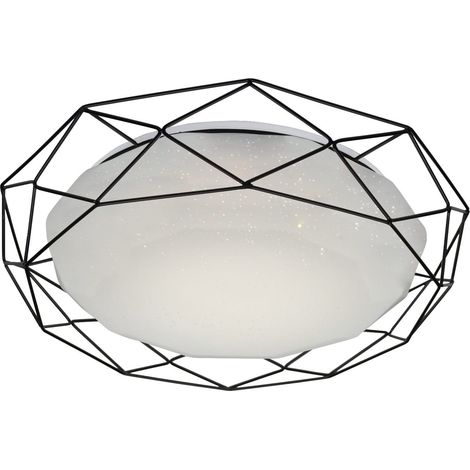 Plafoniera LED Candellux Sven 43cm 24W 3000K nera (1/2)