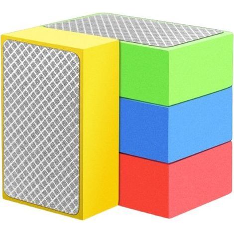 Longziming - Jeu de 4 blocs de ponçage diamantés à main - Grain 60, 100, 200 et 400 - Tampons de polissage manuels pour carrelage, pierre, verre et céramique (1/5)