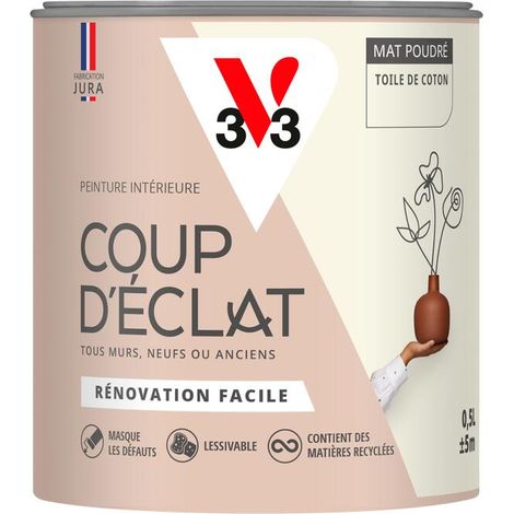 Peinture murale intérieure Coup d'Éclat® V33 Toile de coton Mat Poudré 0,5L