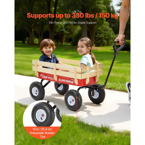 Chariot à Tirer Enfants 102 cm Chariot Enfant Tout-terrain pour Tout-petits, Cadeau Anniversaire, Jardinage, Plage, Camping, Aventu… (1/5)