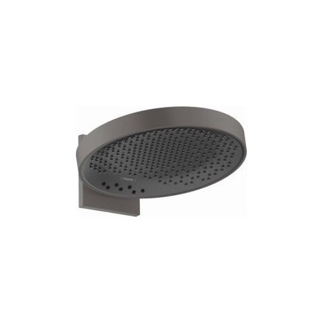 tête de douche 360 3jetavec bras de douche noir chromé brossé