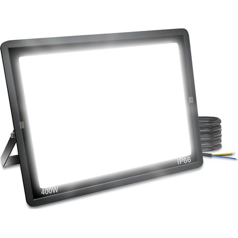 Projecteur LED Extérieur 400W, Spot LED Extérieur Blanc Froid 6000K IP66 Étanche, 40000LM Super Lumineux, 480 LED, 120° Éclairage, pour Terrasse, Patio, Chemins, Stades, Garage, Jardi (1/5)