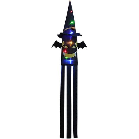 LED-Halloween-Lichterkette mit Geister-, Hut- und Skelettmotiven, wasserdicht, mehrfarbig (1/5)