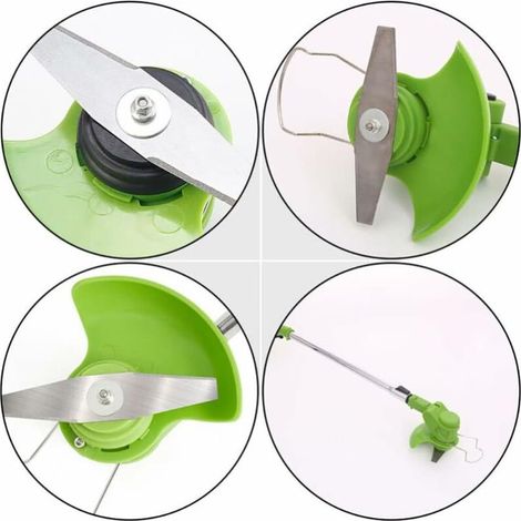 Lame de rechange pour coupe-herbe, coupe-herbe sans fil 24 V avec lame en métal, accessoires de débroussailleuse électrique, pour tondeuse à gazon de jardin, coupe-herbe sans fil, lame en métal (1/4)