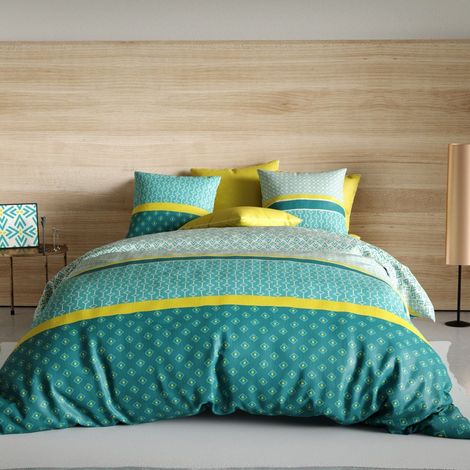 Housse de couette 240x220 Malphite + 2 taies coton 57 fils (1/3)