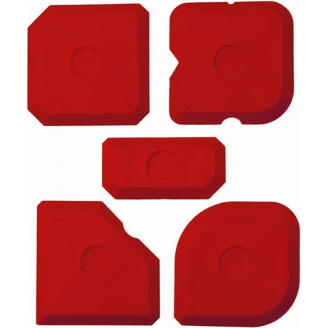 Spatole in silicone, 5 pezzi - DED15B087