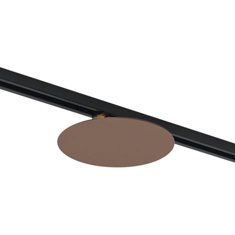 QAZQA Plafonnier bronze moderne pour système de rail monophasé 2