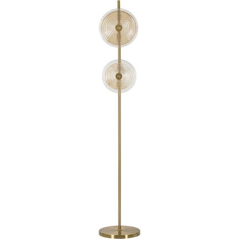 Lampadaire Design en Verre "Venice" 170cm Or