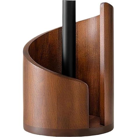 Porte Essuie-Tout en Bois – Support et Distributeur pour Cuisine, Salle à Manger et Table (1/5)