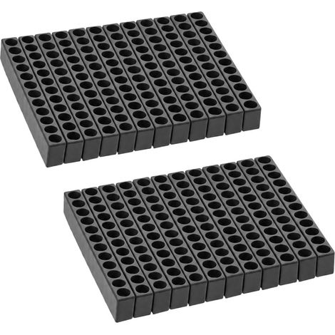 24PCS 12 Trous Bande de Stockage D'embouts Bandes Noir, Porte Embout Visseuse Organisateur Tournevis, Support Rangement Atelier Boîte Accessoires Perceuse Durable (1/5)