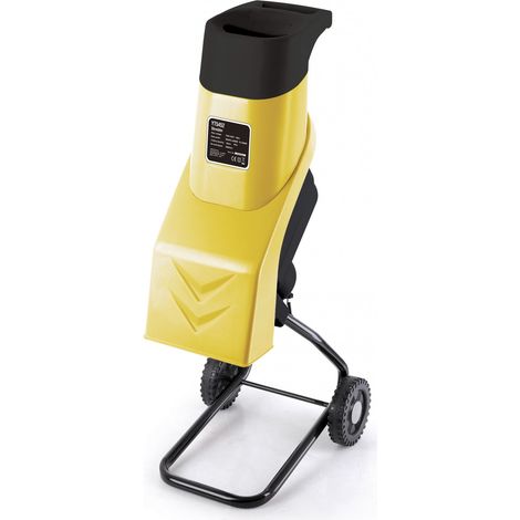 Centrale Brico – Broyeur de végétaux électrique 2000W – Diamètre de coupe 38mm – Système de broyage à plateau porte-couteaux – Bac de ramassage 40L