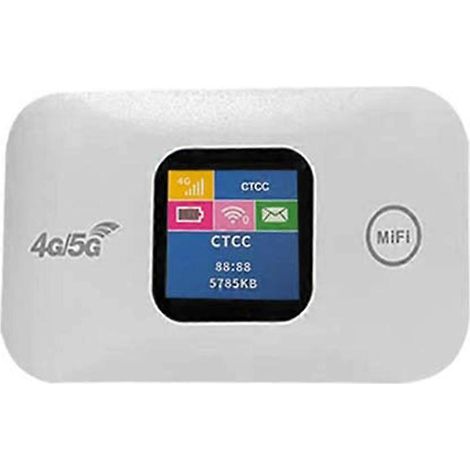 Routeur WiFi 4G portable avec emplacement pour carte SIM, compatible avec 10 utilisateurs (1/5)