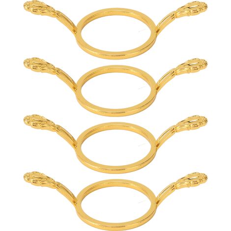 Cachet de cire rond 4 pièces, moule à cire DIY anti-rouille, opération simple pour bagues de sceau, idéal pour amateurs d'artisanat. (1/5)
