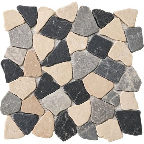 Mosaïque sol et mur Paladiane Marbre Mix - 30x30 cm - Paquets de 0.81 m² - Ti'ma Stone (1/4)