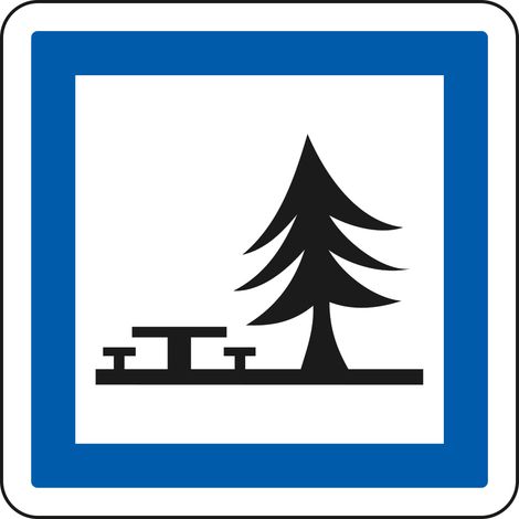 Panneau Indication CE7 – Emplacement pour pique-nique – Gamme ECOLIGN – Classe 1 – 350 mm (1/5)