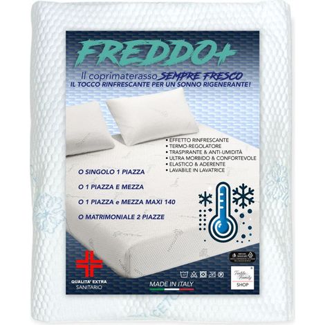 Surmatelas 175x200 cm Technologie Thermorégulatrice Respirant Anti Humidité Ultra Doux Extensible Confort Frais (1/3)