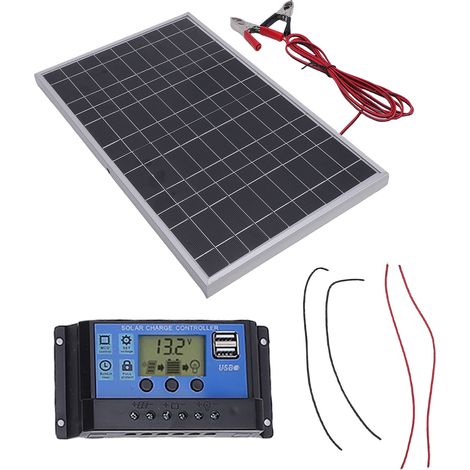 Panneau solaire 10W 12V en silicium polycristallin avec contrôleur pour le Camping et les activités de plein air