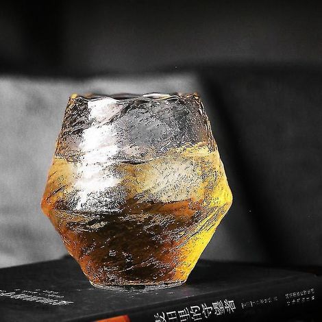 Verre à whisky martelé à la main au Japon, idéal pour les jus de fruits, les spiritueux, le whisky, le vin, le cognac et le brandy. (1/3)