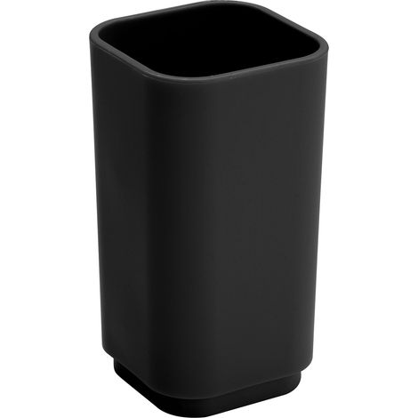 Portaspazzolino d'appoggio in resina termoplastica Seventy Gedy 6398 - Nero
