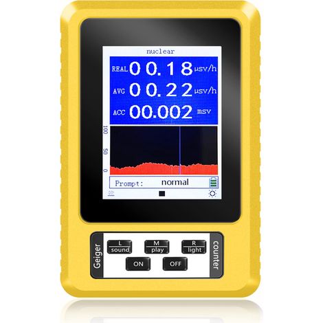 Détecteur de rayonnement nucléaire LCD Geiger Counter Portable Taille pour les tests de vie de famille (1/5)