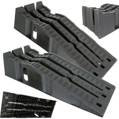 Breite Autorampen, 2-teilig, Tragfähigkeit 8 t, Höhe 220 mm