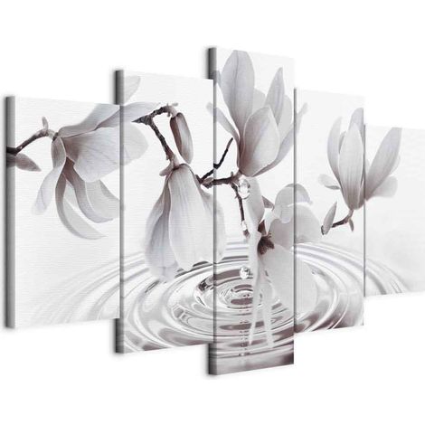Image - Magnolias au bord de l'eau (5 parties) gris large (1/5)