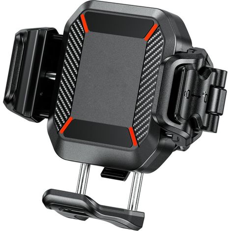 SUPPORTO PER TELEFONO DA MOTO ANTIVIBRAZIONE BIKETEC CON CHIUSURA RAPIDA R24 AMMORTIZZATORE (1/3)