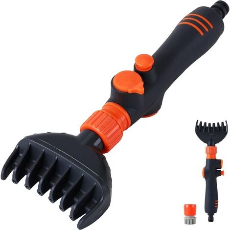 Nettoyeur portatif à 6 jets pour mandrins de papier gris - Accessoires de nettoyage pour mandrins de papier de piscine