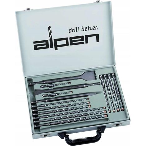 Alpen Maykestag kit brocas de hormigón 16 piezas plástico (1/2)