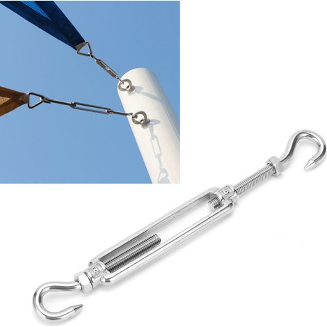 4 Pièces Crique à Crochet Acier Inoxydable pour Câble et Câble Métallique, Kit de Tension M6 (1/5)