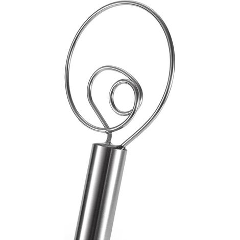 Lot de 2 Fouet à pâte, Acier inoxydable, Design danois, Pour pain et pâtisserie, Cuisine professionnelle (1/5)