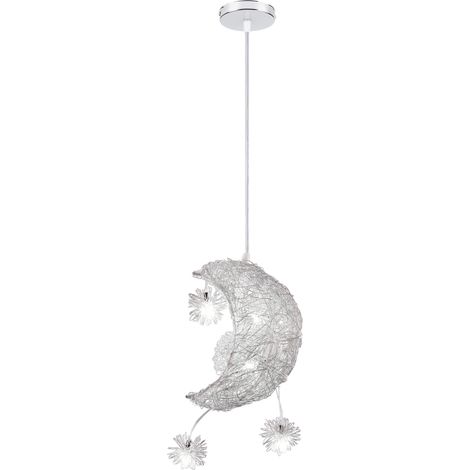Suspension Luminaire Moderne 20CM Lampe À Suspension Lune Plafonnier Rétro Vintage Pour Couloir, Chambre À Coucher, Blanc Froid
