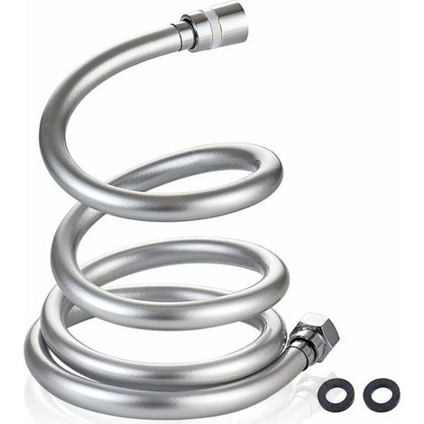 Flexible de douche　Tuyau de Douche 1.5m pouces Flexible Anti Torsion,Tuyau de douche à main de rechange, Standard G 1/2