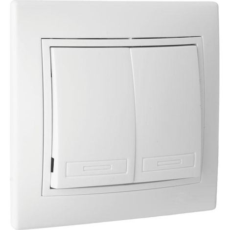 COFAN doble interruptor-conmutador empotrar modelo pacific (bl)