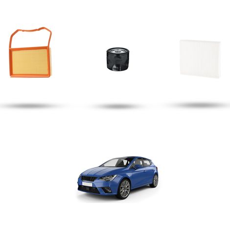 Kit tagliando 3 filtri compatibile con Seat Ibiza V 1.0 MPI 55kw Dal 2017 (1/5)