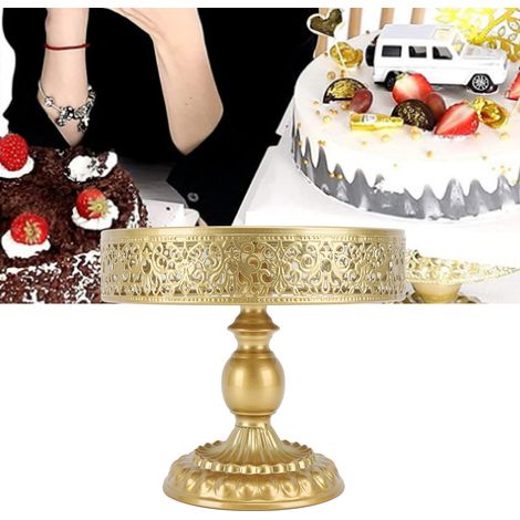 Ornement de table pour les desserts de mariage (Nouvel An), présentoir à gâteaux de style européen, accessoires de mariage, assiette à gâteau en dentelle, présentoir à desserts en fer - Taille moyenne (1/5)