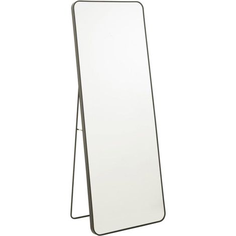 Miroir sur Pied Rectangle "Lazaro" 150cm Noir (1/5)