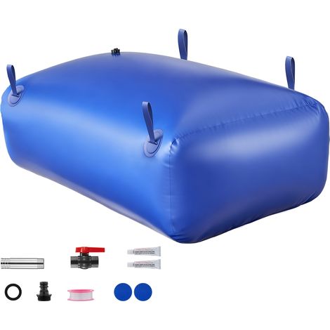 Mophorn Serbatoio d'acqua portatile per carriola, capacità 330 L, pieghevole e realizzato in PVC 1000D resistente. Ideale per irrigazione in giardino, utilizzo in camper e situazioni di emergenza
