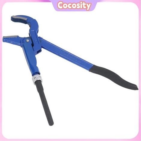 Cocosity Clé à tuyau Clé à Pipe Universelle Métrique à Bec Coudé à 45° En Acier à Haute Teneur En C ] auto frein 1 pouce (1/5)