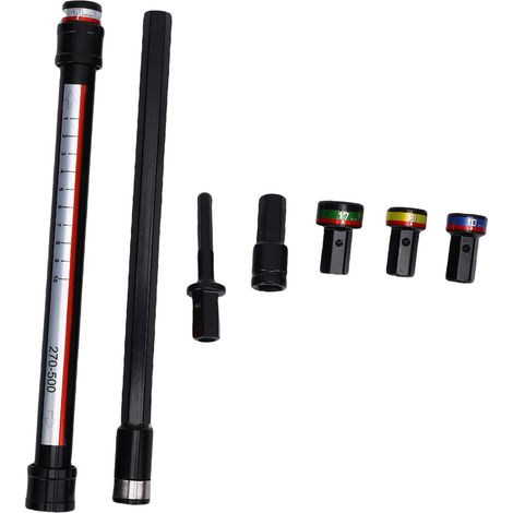 Deckennivellierungs-Steckdosenset (10 mm, 13 mm, 14 mm, 17 mm) mit Schnellwechsel- und Selbstverriegelungssteckdosen, Verlängerungsstange (270–500 mm), legierter Stahl (1/5)
