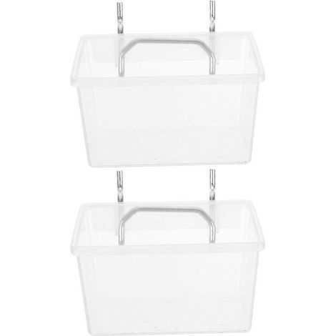 2 ensembles de bacs à panneaux perforés avec crochets, bacs de rangement robustes, boîtes à outils pour garage et maison (1/5)