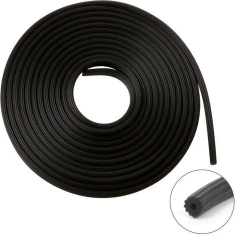 Joint de moustiquaire rond noir de 3,2 mm x 30,5 m (0,125 pouce x 100 pieds), kit de réparation de moustiquaire (1/5)