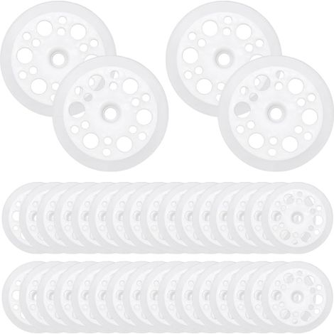 200 rondelles plates plastiques 46mm isolantes pour fixation-soutien (1/5)